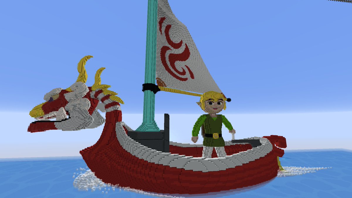 RuggedBuilds's tweet photo. It's about time I post something. I have worked on a few builds since my last post, but I think I will share this older one that I recently finished. Originally built with a lot of help from Gigzu, I have kept tweaking it for well over a year. #Minecraft #Zelda #WindWaker https://t.co/xDoVRtQXY8