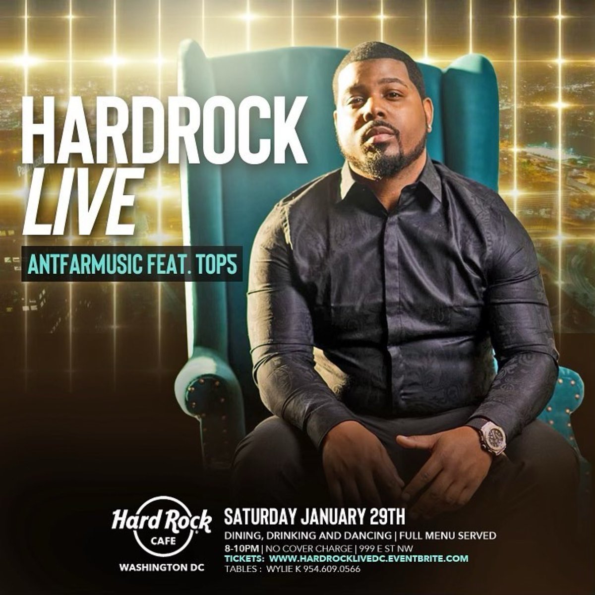 🎆TONIGHT🎆***HARDROCK LIVE*** 
Performance by Antfarmusic Ft <a href="/Top5DC/">Top 5 DC</a> 

Sat Jan 29th 8pm-10pm

Hard Rock Cafe 
999 Est NW/WDC

Dining • Drinking &amp; Dancing • Cash Bar • Full menu served • 

HIT LINK TO RECIEVE YOUR FREE TICKETS
hardrocklivedc.Eventbrite.com

😷 &amp;  💉CARDS REQUIRED