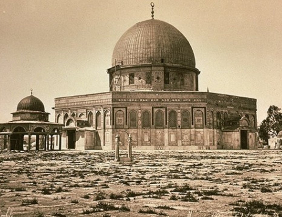 The Dome of the Rock was originally a Jewish synagogue, and later, a Christian cathedral but was conquered and occupied by Muslims who converted it to a mosque. The entire region was bathing in blood from conquest.