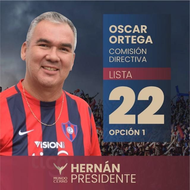 OscarRafaelOrt8's tweet photo. Me presento como candidato a Miembro 1 de la Lista 22.
Por los sueños de mí familia, por los míos, por los tuyos y de millones de hinchas en el Mundo.
Para trabajar incansable junto a un gran equipo y hacer de CERRO PORTEÑO el gran ganador.
Mañana gana el Ciclón de Barrio Obrero! https://t.co/k3YQDV0EzY