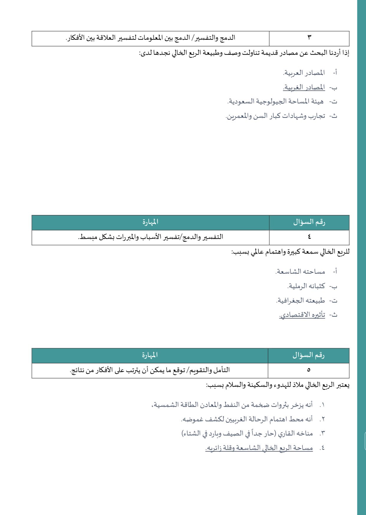 سمعه عالمي كبيره واهتمام بسبب الربع الخالي الربع الخالي