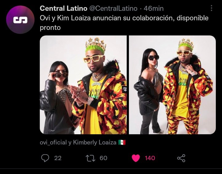 RosalesFlopy's tweet photo. Ni siquiera lanzan la rola y ya es notícia este gran junte 🇨🇺x🇲🇽🔥 https://t.co/AXUaCyf4Z9