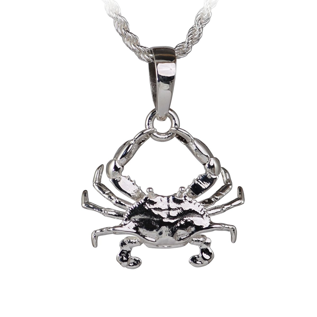 ShurSea's tweet photo. My polished silver blue crab pendant featuring a large bail. Detail featured on the front and back! Order yours today at https://t.co/gVB6x1uCAE #jewelrydesigner #nauticaljewelry #bluecrab https://t.co/bEbYbPHNeQ