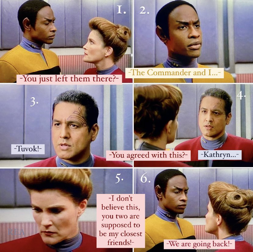 RebeccaEAI1307's tweet photo. @StarTrek Happy #TresholdDay Meanwhile, on Voyager… 🖖❤️☕️ @TheKateMulgrew @robertdmcneill @robertbeltran74 @StarTrek https://t.co/HEBHZznrHm