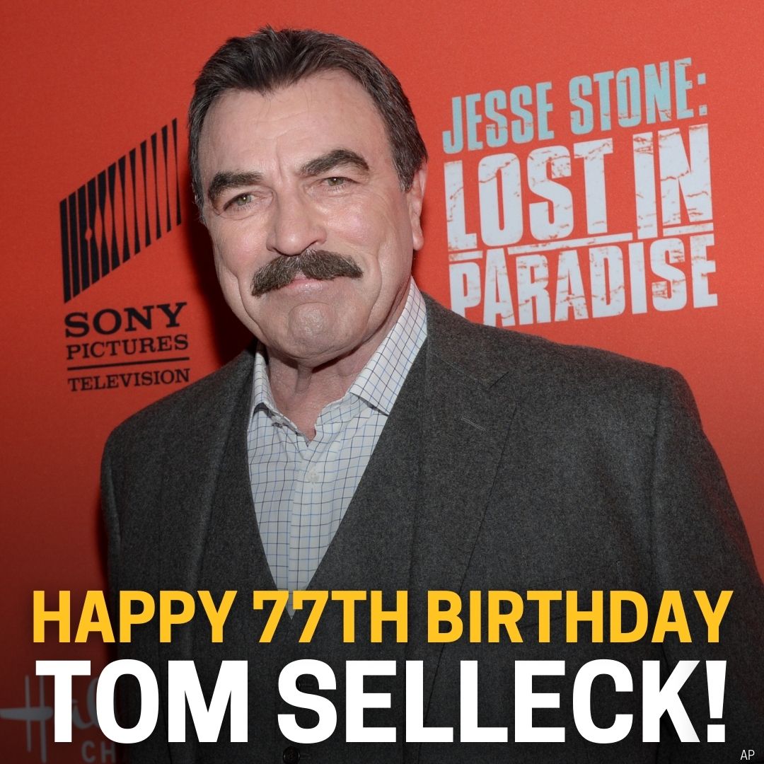 Happy 77th Birthday to Tom Selleck. He is best known for playing Thomas Magnum in the TV show \"Magnum, P.I.\" 