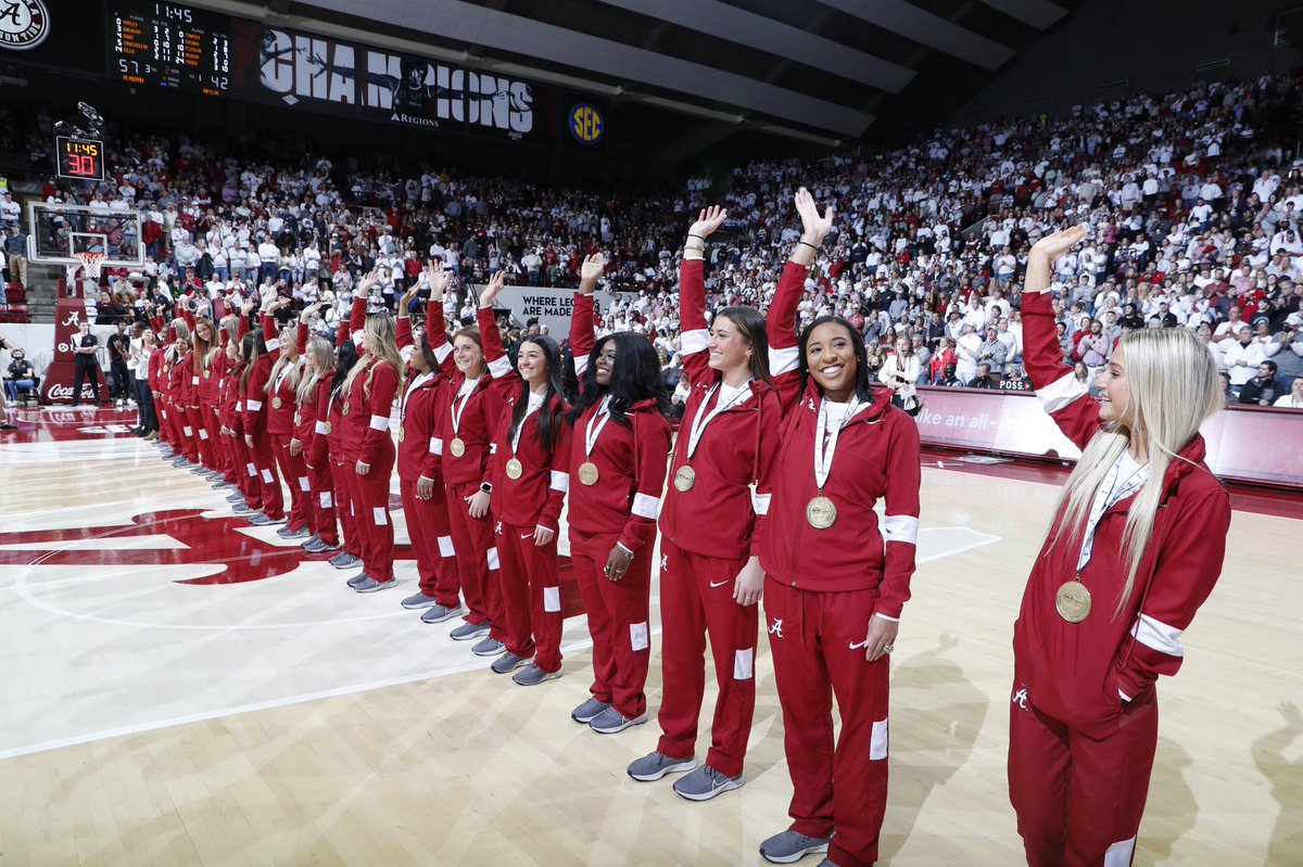 Thank you <a href="/UA_Athletics/">Alabama Athletics</a> for recognizing these National Champions today🥇🏆