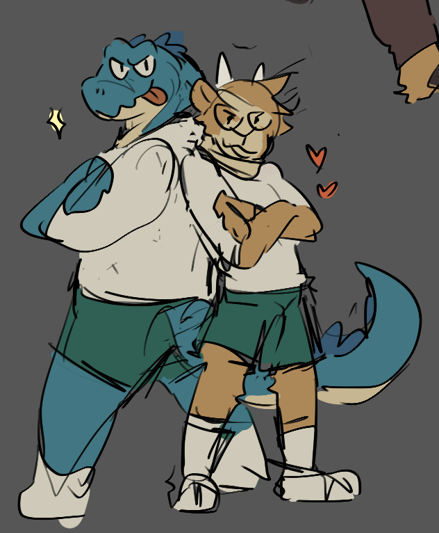 doginacafe's tweet photo. comic will be late this week so here are some loose sketches of the boys! https://t.co/zyy4U6cmrb