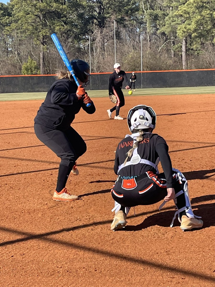 Beautiful Saturday afternoon for intrasquad softball action in Conway and the Warriors made the most of it! 14 days until the season opener at <a href="/UDallasSoftball/">University of Dallas Softball</a>