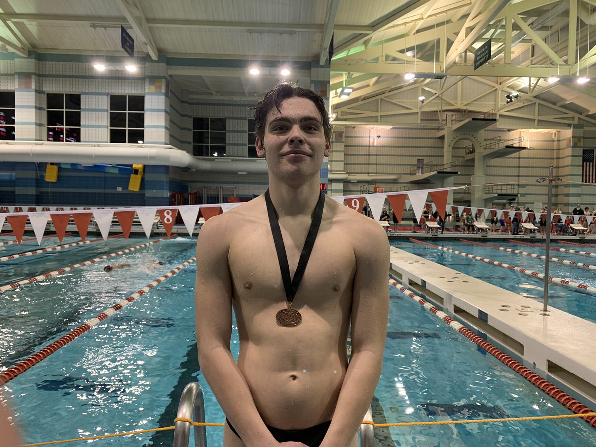 Another 3rd place finish in 100 Fly with a huge time drop of 3 seconds at SWOC!