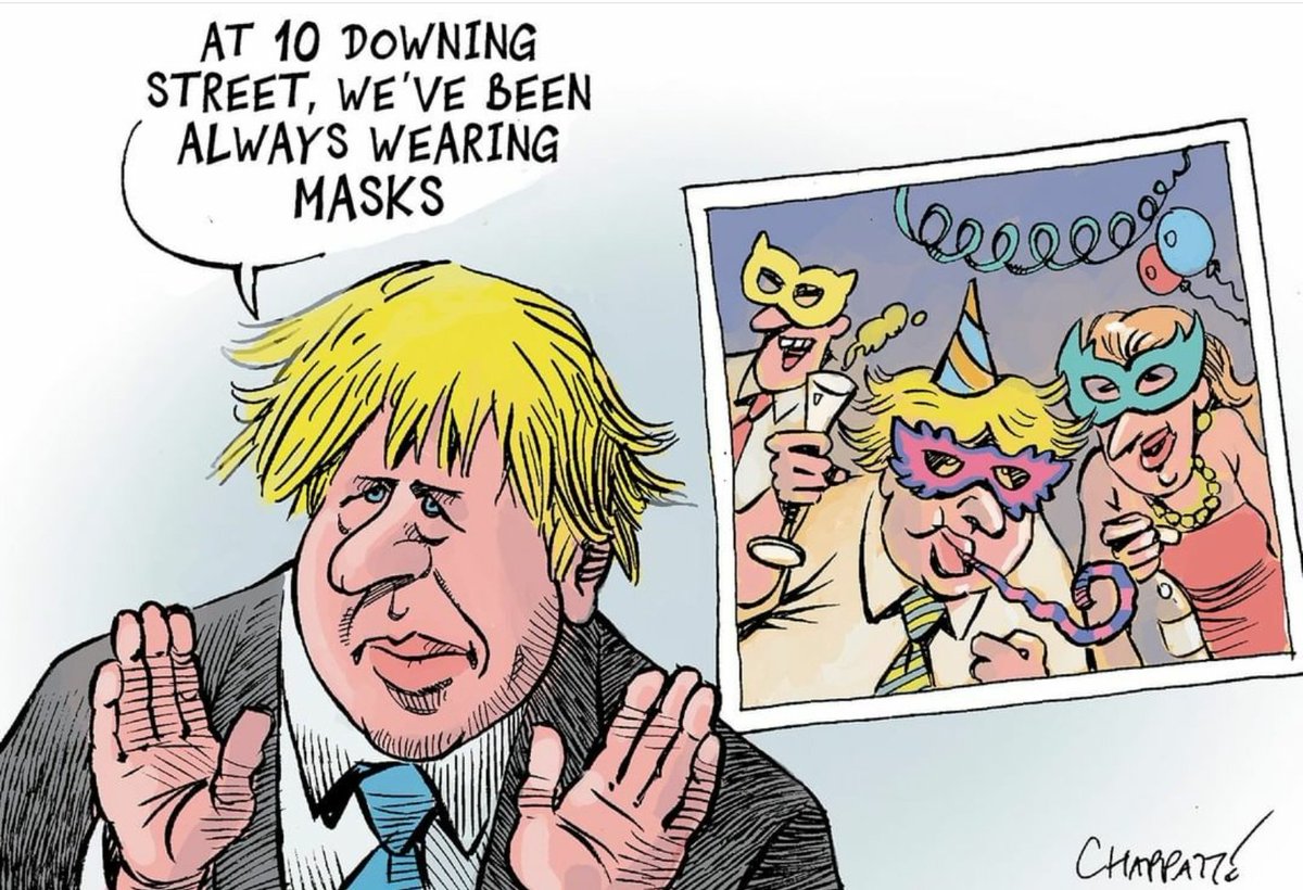 "Al numero 10 di Downing Street abbiamo sempre indossato le mascherine"
#BorisJohnson 
#scritturebrevi