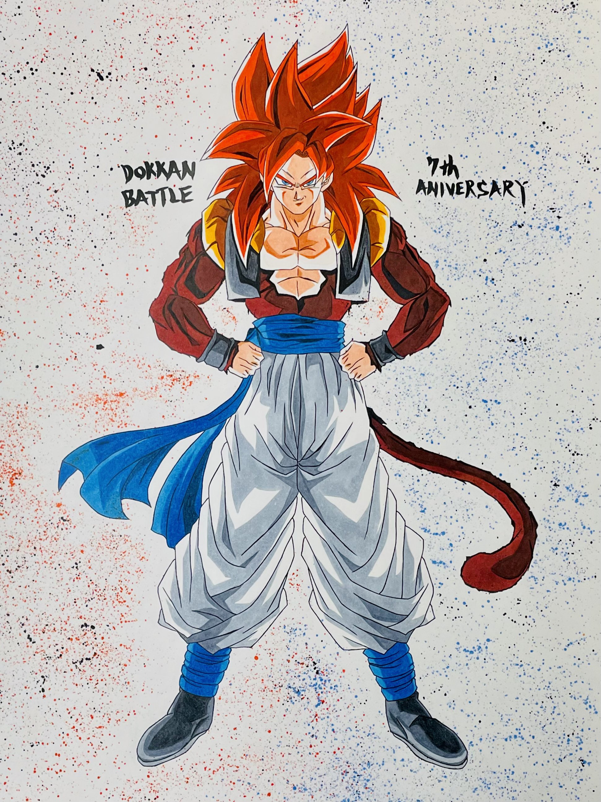ヨッシー ドッカンバトル7周年 ドッカンバトル ゴジータ4 ドラゴンボールgt 模写 Enjoy The Dokkan Battle 7th Anniversary T Co Iisut4cjf0 Twitter