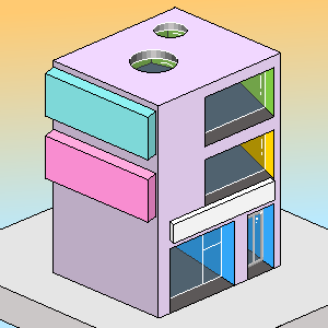 PixpaceNFT's tweet photo. You can decorare each floor of your building and install signboard yourself. 
#NFTs #nft #NFTGame #NFTCommunity https://t.co/y1Ww3Lrsxp