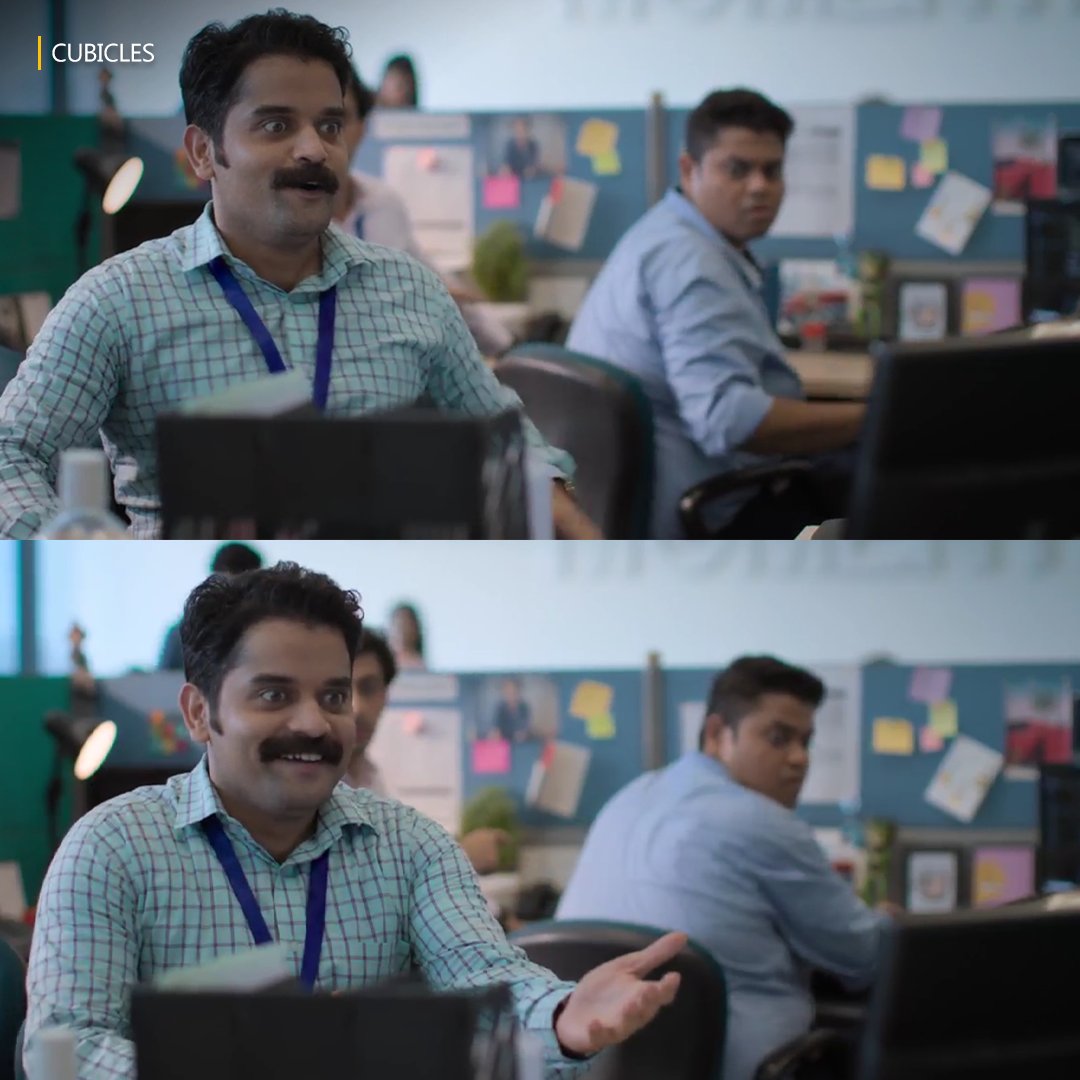 Caption this 😉

#CubiclesS2  streaming on @SonyLIV #CubiclesOnSonyLIV
