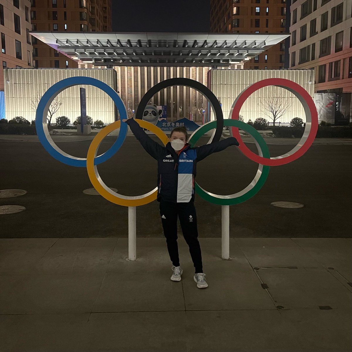 Arrived in the Beijing Olympic Village! #Beijing2022 #Olympics #teamgb