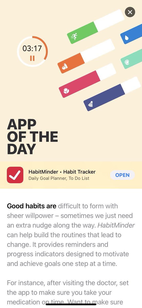 dataheartist's tweet photo. I was skeptical, when I started using @HabitMinder a year back. I’ve cultivated a few good habits, continue to practice and track them with the help of habit minder. Highly recommend! #habits #tracker #habitminder https://t.co/wppqJ5jBnz