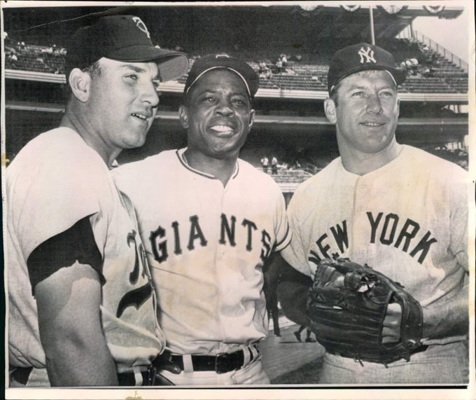 Harmon Killebrew, Willie Mays, and Mickey Mantle, 1964.
