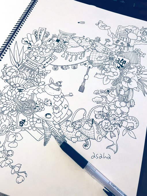 #今月描いた絵を晒そう
年越しを挟んでますがイラストこんな感じでしたね! 