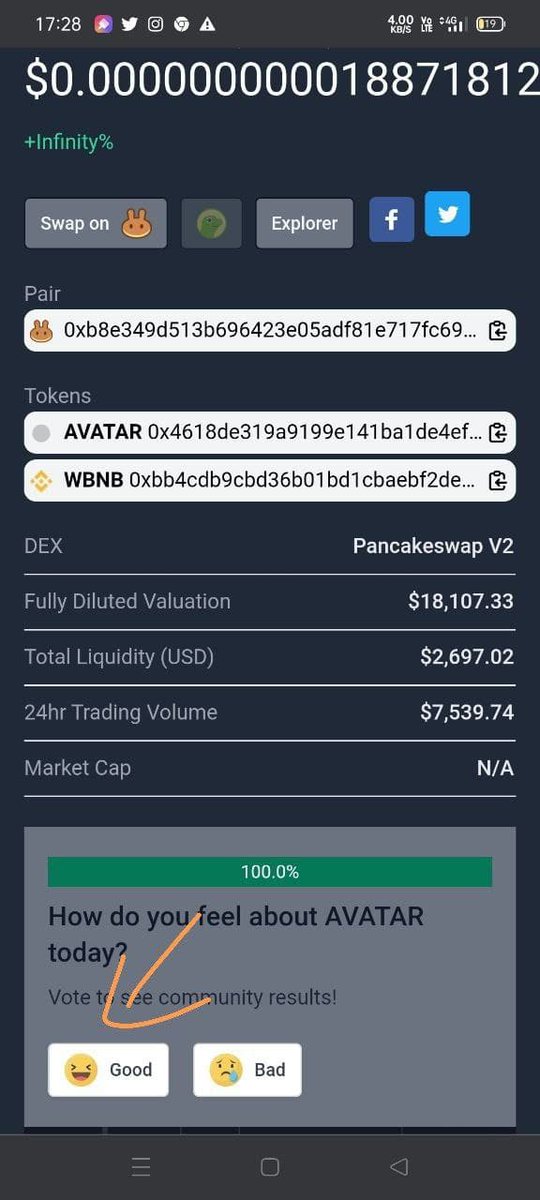 ccruxbsc's tweet photo. @Whalesincoming @BullishZukoInu Coingecko started Tracking us ..

Make sure we have Huge number of Votes ..That can help us to get Listed.

Please Go And Vote Good 😊

Link 🖇️

https://t.co/gt8upNUVpk https://t.co/IHGH9NBl8L