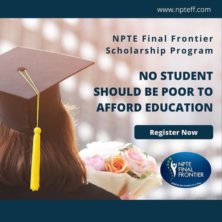 NPTEFF's tweet photo. We’re starting a #SCHOLARSHIP program for students who can not afford to pay #NPTEprep or #FSBPT registration costs. Please support the mission &amp; spread the word! Last date to apply is 2/1 &amp; winners will be selected 2/5.
https://t.co/oRAAOCWECi

#NPTEFF #NPTEFinalFrontier #NPTE https://t.co/AifyJ7dk1A