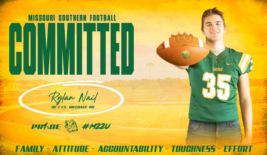 I’ve been blessed with the opportunity to continue my career at the next level <a href="/MOSOFootball/">Missouri Southern Football</a> <a href="/Coach_CMeyers/">Colton Meyers</a> <a href="/C_Alberswerth/">Chance Alberswerth</a> <a href="/NailDusty/">IN STYLE</a> <a href="/coachDBlevins/">Anarchy</a>
