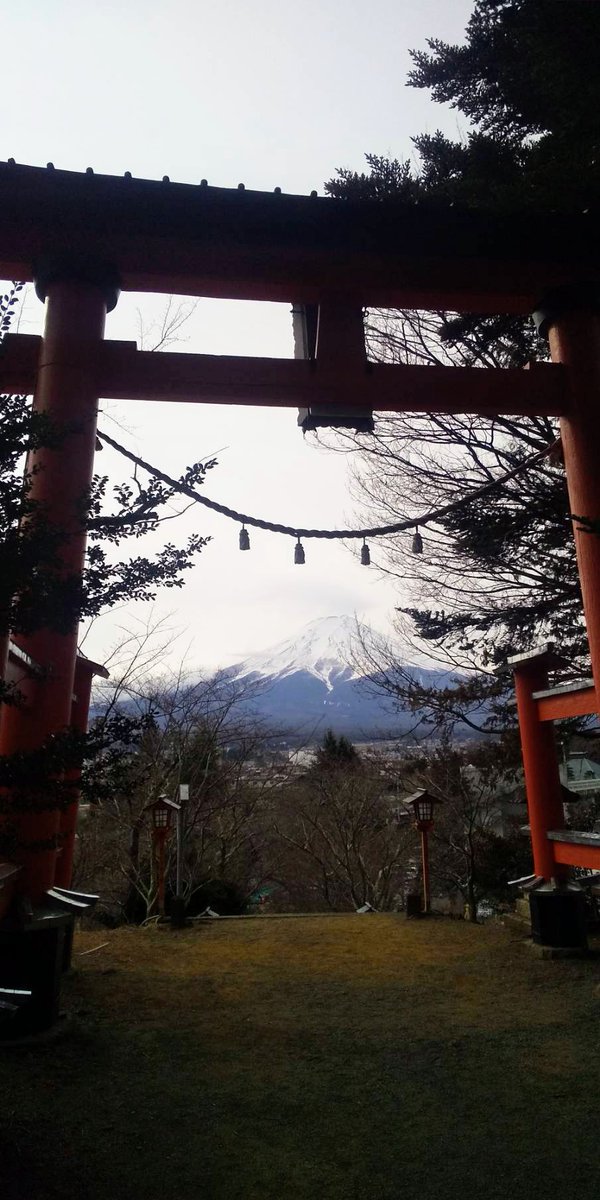 1月30日（日） からの富士山です。 曇っていますが見えています。