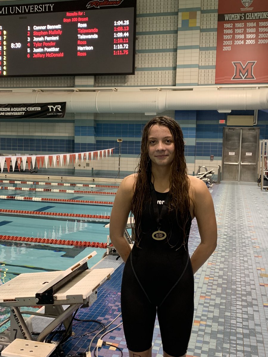 1st place finish for Peyton Rossi in the 100 BR