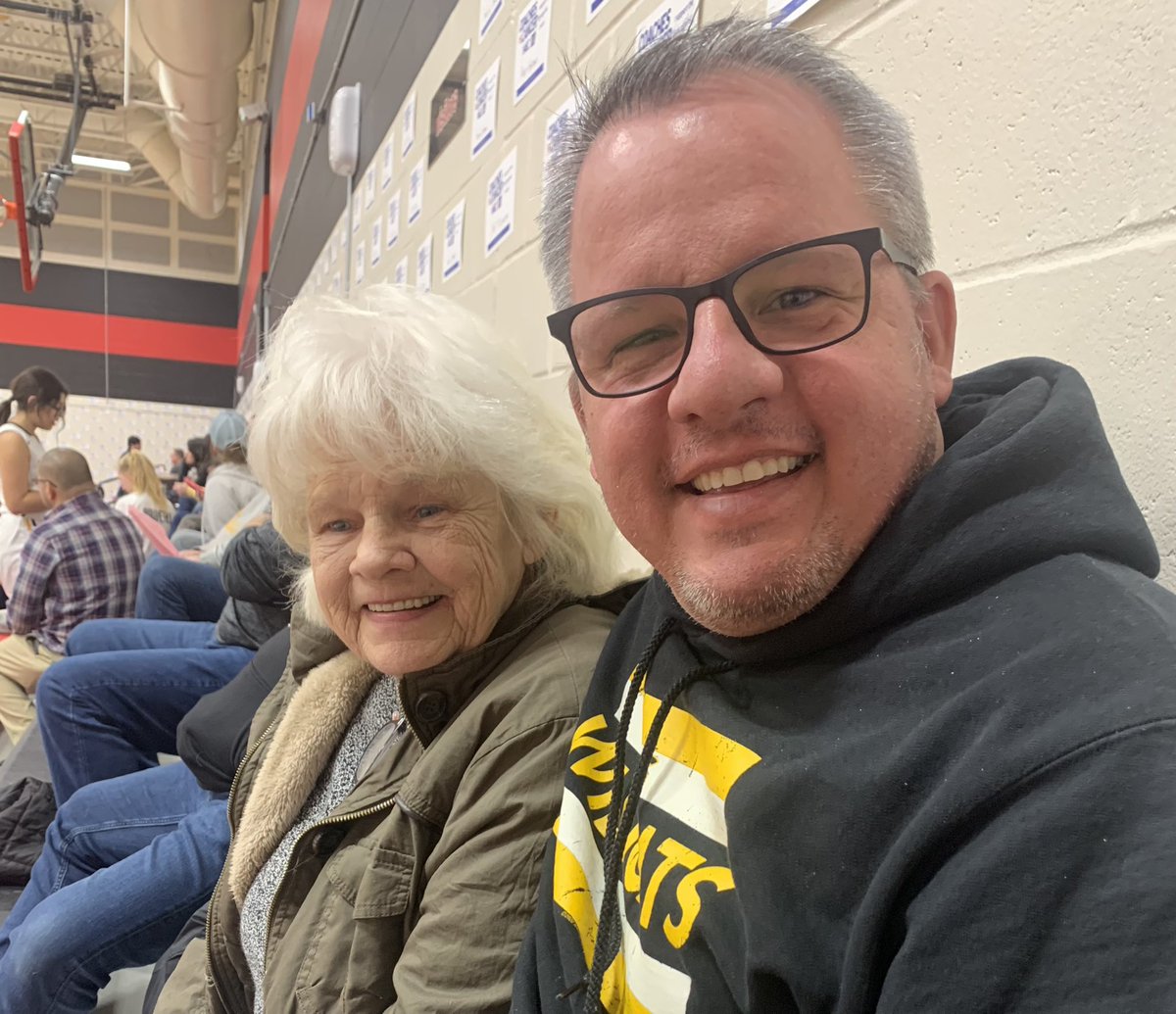 Supt_Adams's tweet photo. What happens when the #isd345 girls basketball team gets scheduled close to my hometown? I get to enjoy it with my mom! NLS 71 St. Clair 42. https://t.co/sq2tDf379t