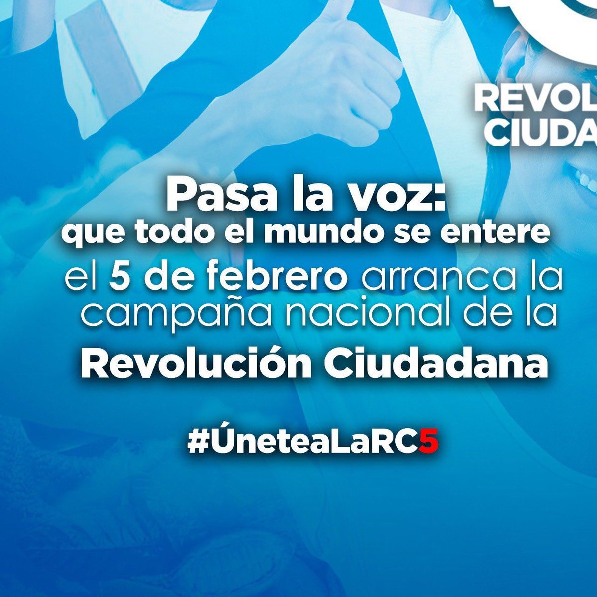 BarrigRocio's tweet image. #UneteALaRC5 @MashiRafael @GabrielaEsPais @PaolaPabonC @marcelaguinaga @RC5Oficial SEMILLA PROGRESISTA REVOLUCIONARIA ORENSE Y PUEBLO SIN MIEDO..UNIDOS.. ESTE 5 D FEBRERO A  RECUPERAR PATRIA CON LA AFILIACION MASIVA A RC5..CON RAFAEL CORREA VIVIAMOS MEJOR
