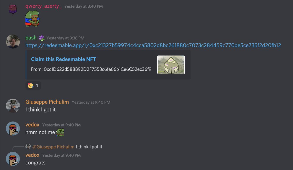 3 / Dynamic URL previews! When you share your Redeemables online, preview thumbnails &amp; other info about the Redeemable NFT are shown.