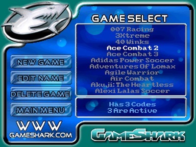 MOHAMMEDFI10's tweet image. GameShark (PS1) Menu