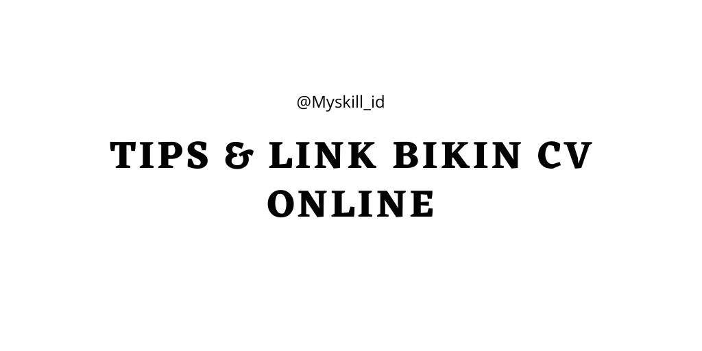myskill_id's tweet photo. DAFTAR LINK BUAT CV ONLINE SECARA CEPAT DAN MUDAH

Ada channel youtube buat tips bikin cv juga nih
ayo simak~ https://t.co/QxlyyDRrFp