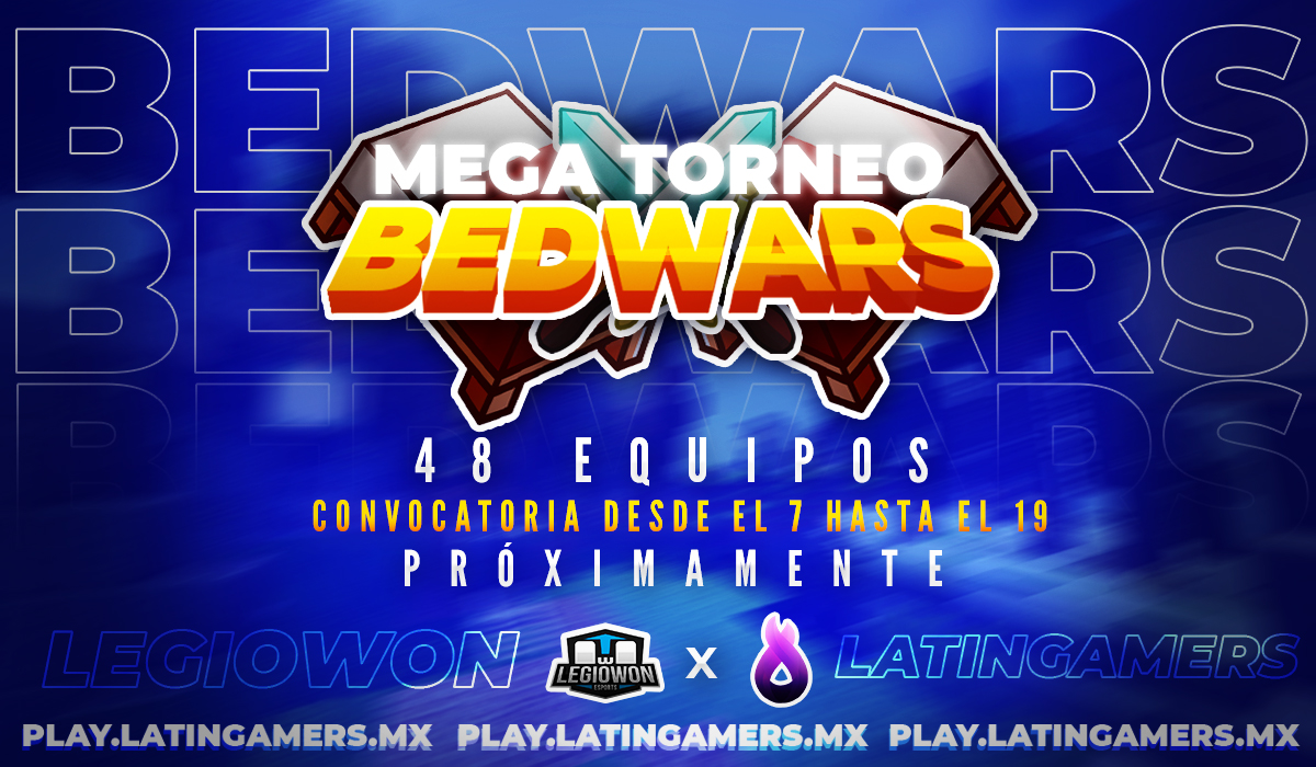 legiowon's tweet photo. TORNEO DE BEDWAAAARS!!

Estamos felices de anunciar que nuestra colaboración con @LatinGamersServ se trata de un mega torneo de bedwars con premios muy jugosos por anunciar.

Etiqueten a su dúo para que se alisten 😳😈 https://t.co/5L5t48YZV0