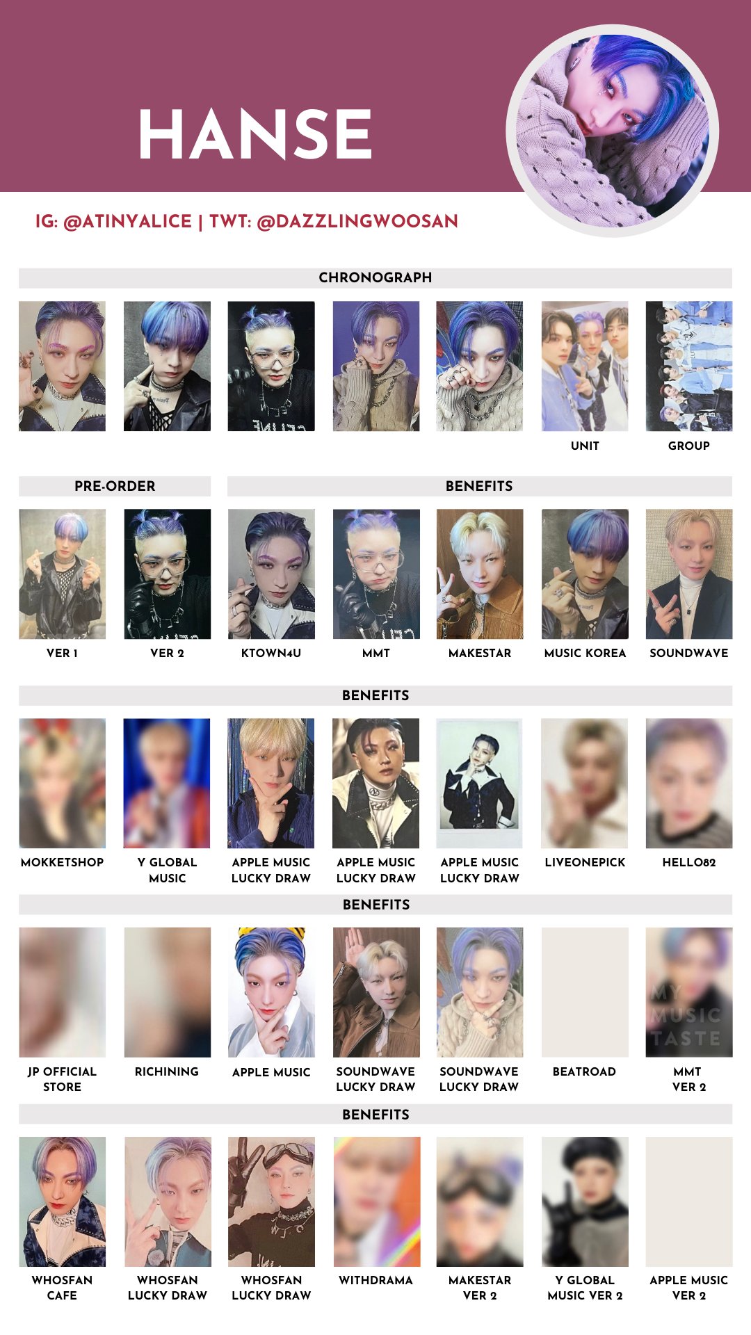 VICTON 3rd Single Album Chronograph Photocard Pre-order