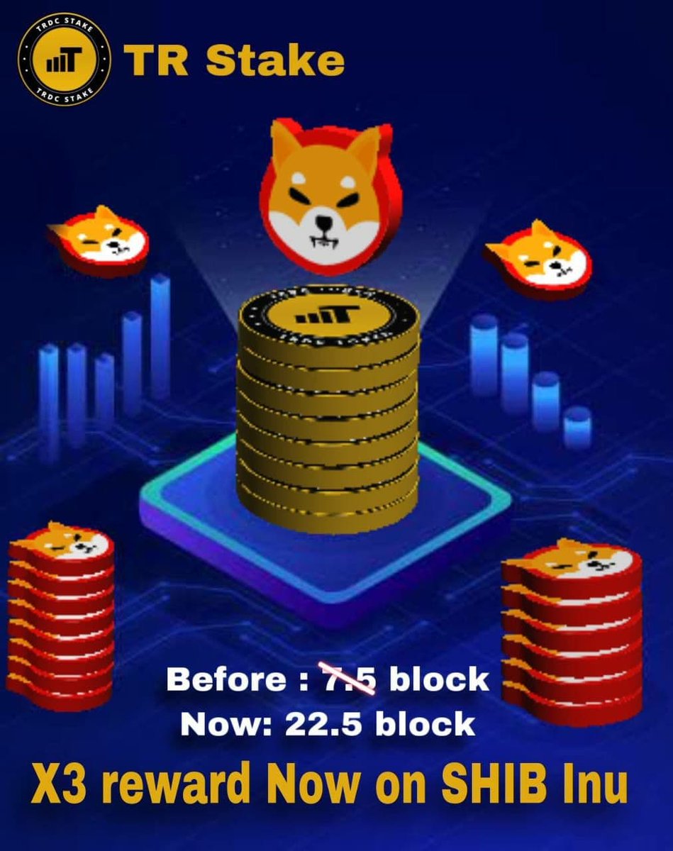 We raised $SHIB reward on TRDC staking platform by 300% 🔥🔥
Big thanks to <a href="/Shibtoken/">Shib</a> community 💎💎💎

Stake now: trstake.com
#SHIB #SHIBA #DeFi   #TRDC $TRDC $SHIB #BSC