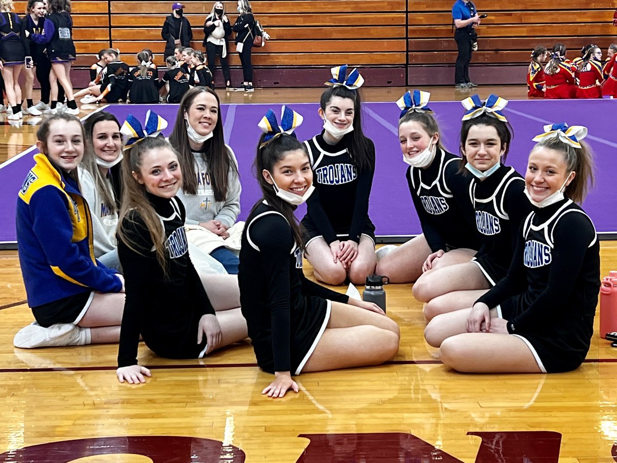 MFHScheer's tweet photo. Today, we competed at our IHSA Sectional. It wasn’t easy getting there, but we had our best performance to date. We did not advance to state, but did accomplish several goals-scores and placement showed improvement. I am beyond proud of their hard work and commitment! 💙💛🤍 https://t.co/VfMTDENWBs