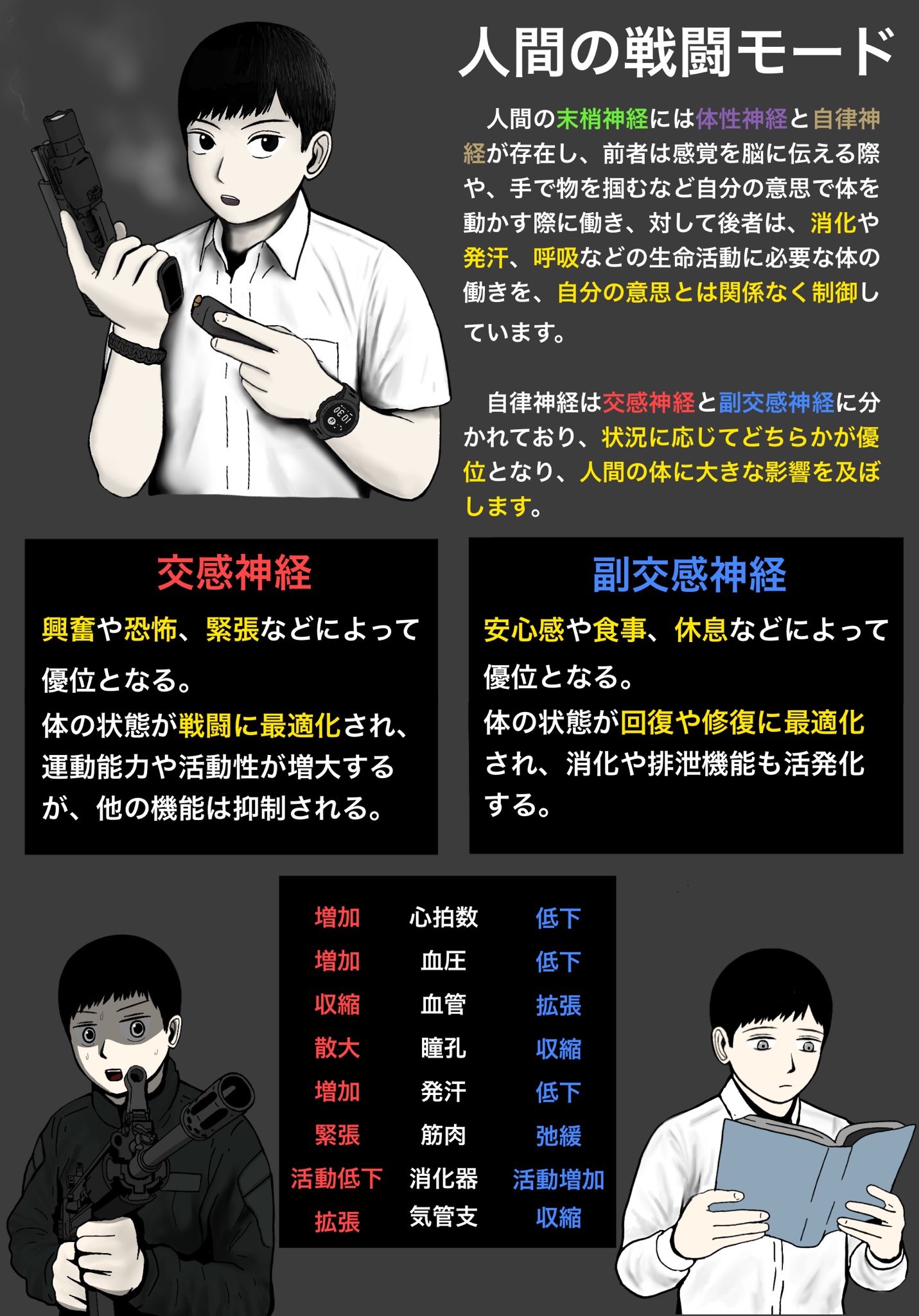 Mssn65 人間の戦闘モード 戦うか 逃げるか反応 T Co Og2fnr0tqv Twitter