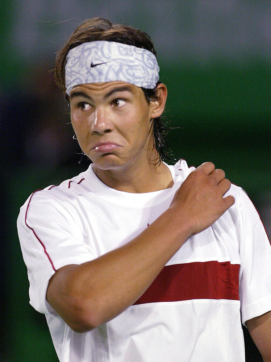 AustralianOpen's tweet photo. Rewind to 2004 ⏪

A 17 year-old @RafaelNadal makes his first appearance at Melbourne Park. Tonight, a record 21st career Grand Slam title is on the line. 

#AusOpen · #AO2022 https://t.co/5iDUxSfhAS