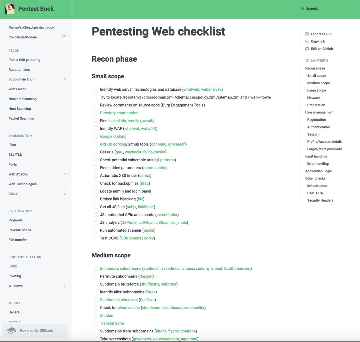 Good collection of #Pentesting resources and #pentest checklist by <a href="/Six2dez1/">Six2dez</a> 🙌

pentestbook.six2dez.com/others/web-che…

#bugbounty #cybersecurity #infosec