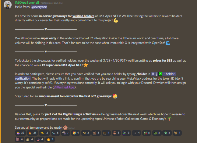 IMXApes **SOLD OUT** (@imxapes) on Twitter photo 