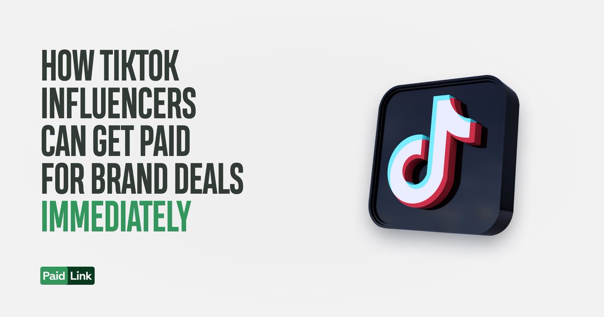 If you are a TikTok Influencer 👀

With Paid.link, you can get paid for brand deals as soon as you create content for campaigns.

📗 Here’s how to do this: wow.link/hqw1

#PaidLink #MakeMoneyOnline #TikToker #InfluencerWanted #BrandDeals