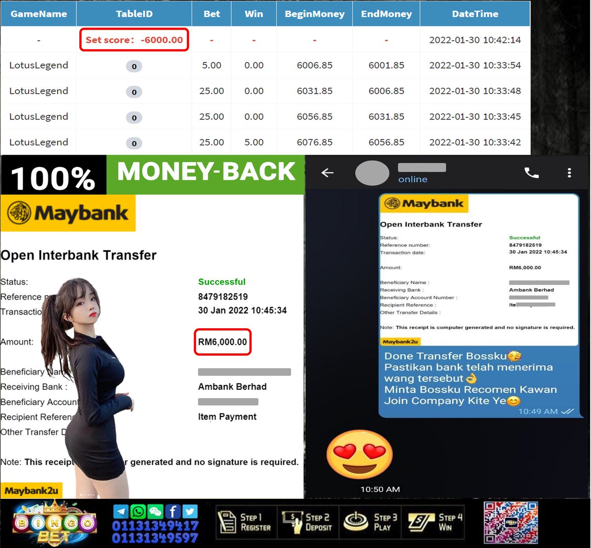Bet88Bingo's tweet photo. Main game selalu kalah?xdpt cuci?nak cuci kena block?
Jangan risau join kami BingoBet Company di market 6 tahun janji bayar ~

💬 Telegram official link : https://t.co/2SkbwVxEZO
💬 Wasap official link : https://t.co/23EyJ7q3MD
💬 Webside official link : https://t.co/3i3j08nppN https://t.co/5zijYkJPuK