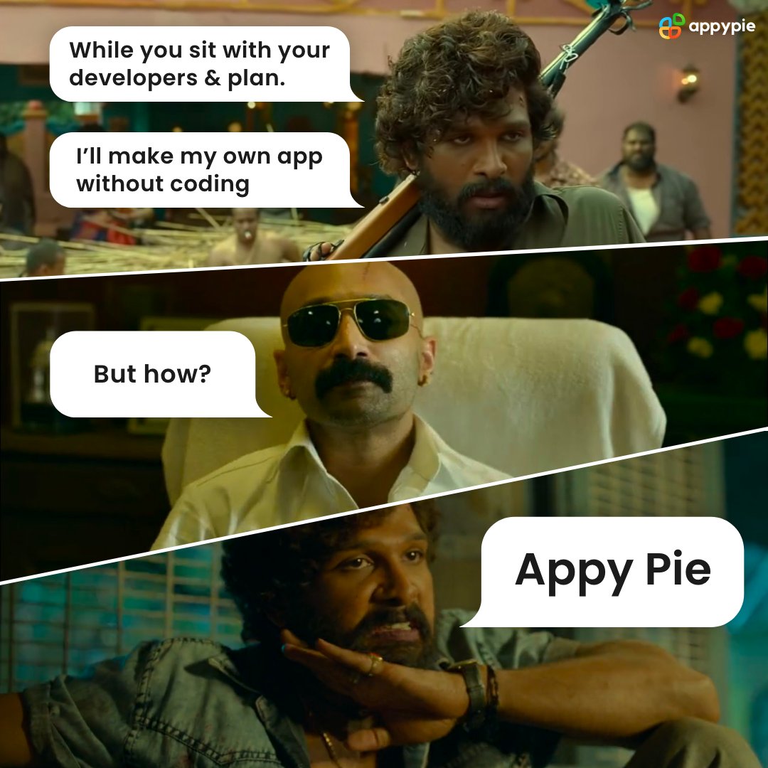 AppyPieInc's tweet photo. Best way to create an app, and that too without coding. https://t.co/mQpBBc1IFA
#appypie #appypiedesign #nocodememes #memedesigner #nocodeplatform #appdesigner #appdevelopment #perfectionmeme #chatbot #nocoding #switchtonocode #nocodeapp #nocodewebsite #nocodechatbot https://t.co/dCZaPGbz4d