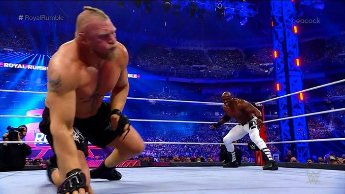 WWE ROYAL RUMBLE 2022 - BROCK LESNAR VS BOBBY LASHLEY