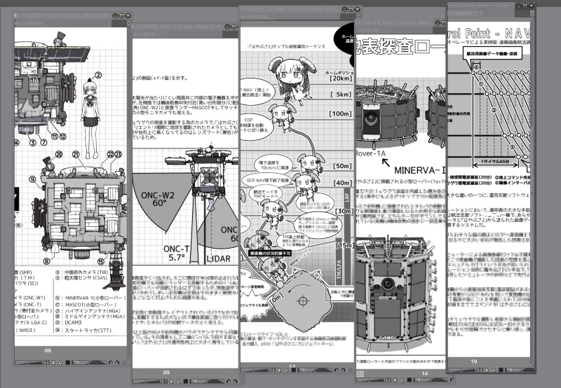 残念ながら現代萌衛星図鑑は絶版となってしまいましたが、宇宙機同人誌の一部を電子書籍として配信しています。
萌衛星図鑑の原作扱いだった古い同人誌も編集さんから許可をもらったので、こちらも電子版で復刻したいと思ってます
  https://t.co/UqA2TAsqwA 