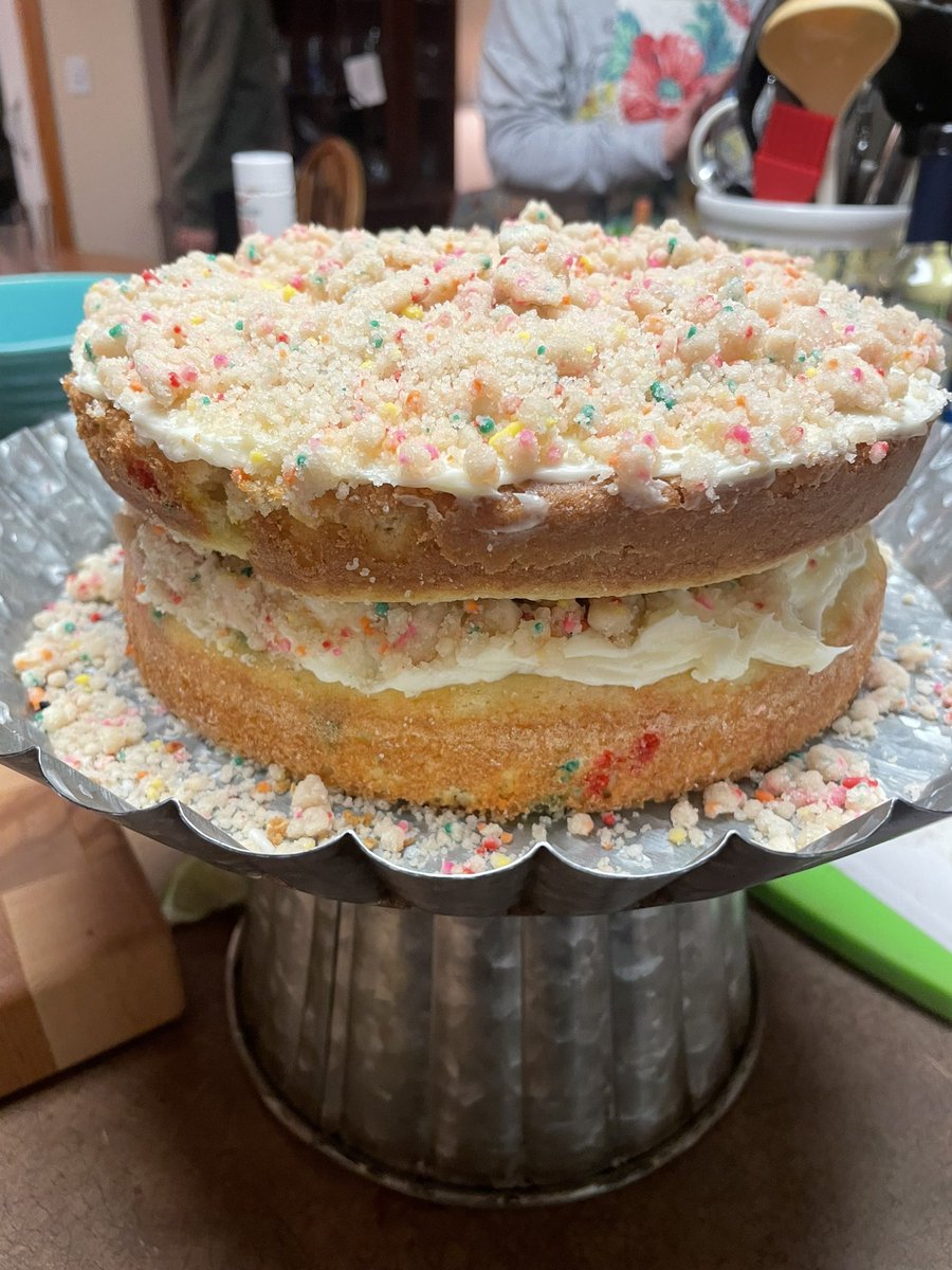 sleepystripes's tweet photo. My niece made me the most delicious cake I’ve ever eaten. 10/10 would eat again. https://t.co/l2hXPFPtvm