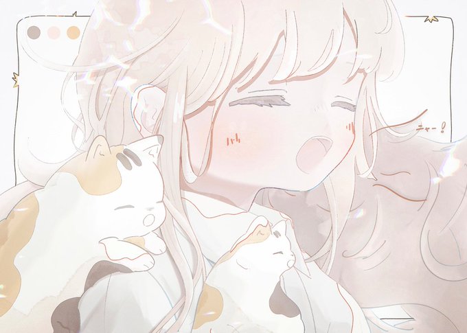 「女の子 三毛猫」のTwitter画像/イラスト(新着)｜2ページ目