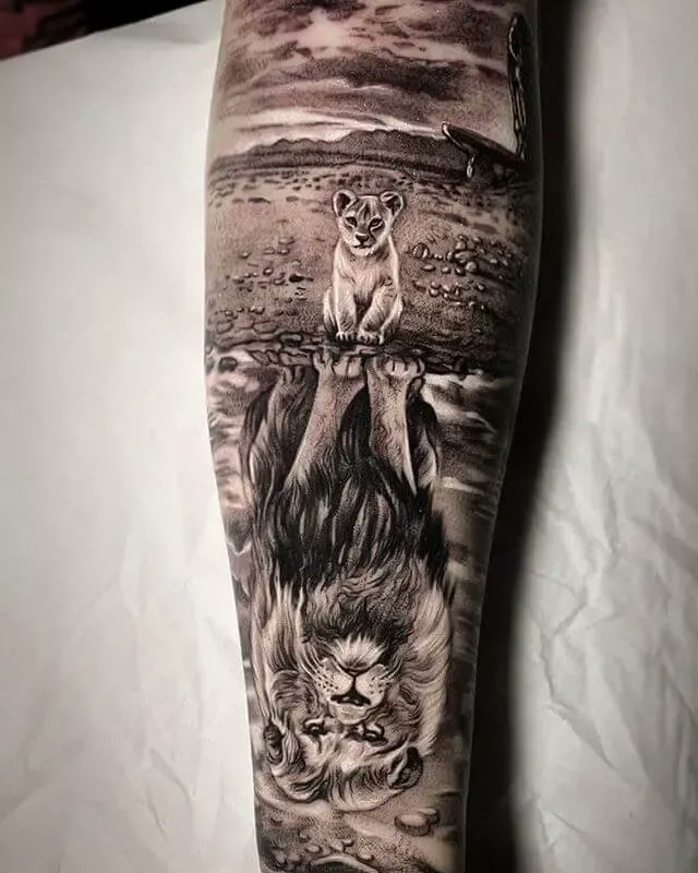 Lions Head, Sleeve tattoo, tattoo Artist, tribe, Lions, roar, Tiger, Tattoo,  lion, big Cats | Anyrgb