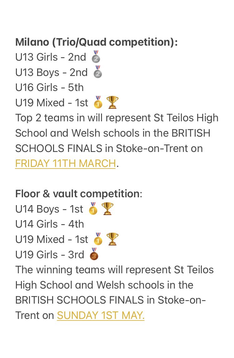 St Teilo's PE tweet media