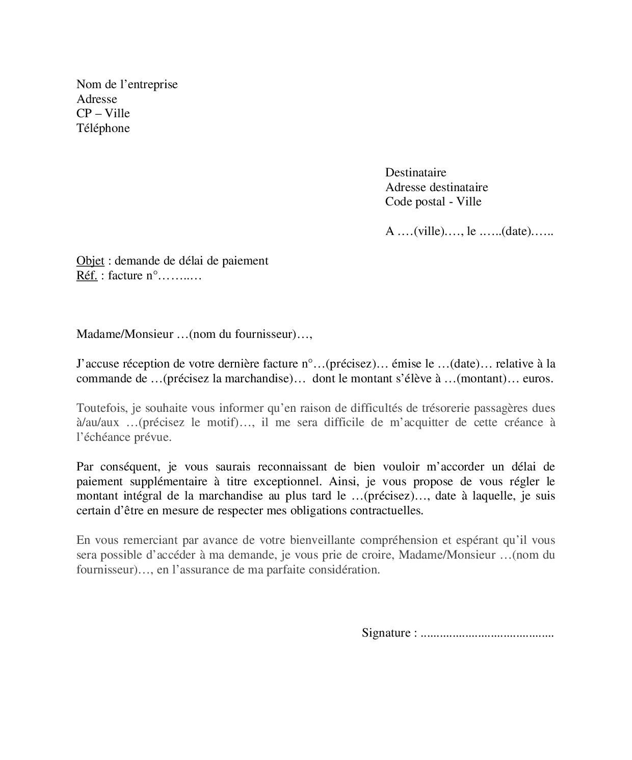 LettreFacile on X: Exemple de lettre pour demander un