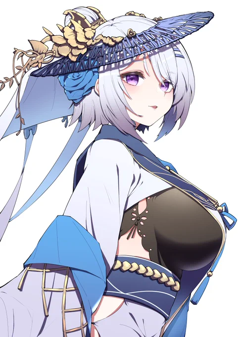 線画をお借りして色塗りしてみました!
#アズールレーン 